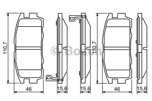 Колодки гальмівні задні, дискові 0986494251 BOSCH