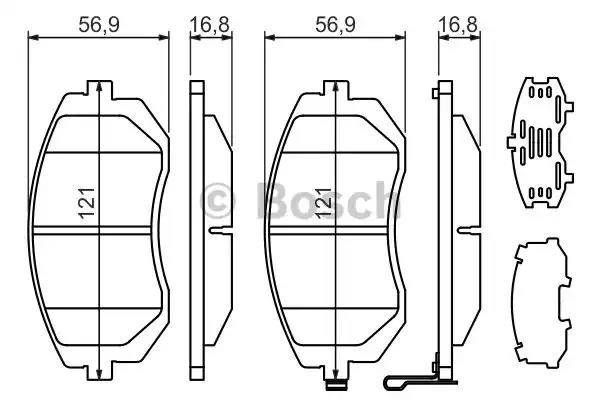 Дискові гальма 0986494315 BOSCH