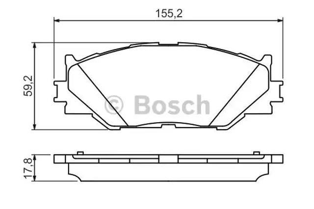 Колодки гальмівні передні, дискові 0986494316 BOSCH