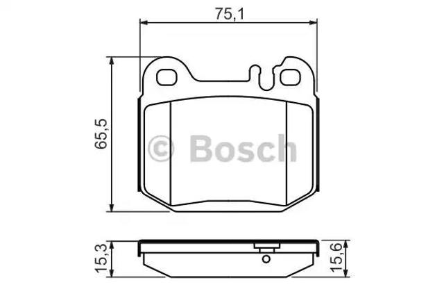 Колодки гальмові задні, дискові 0986494410 BOSCH