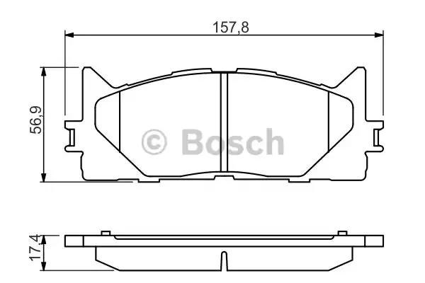 Дискові гальма 0986494430 BOSCH