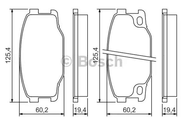 Гальмівні колодки 0986494442 BOSCH