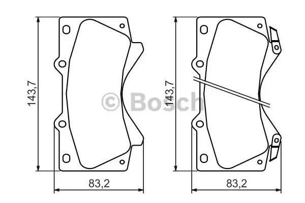 Дискові гальма 0986494449 BOSCH
