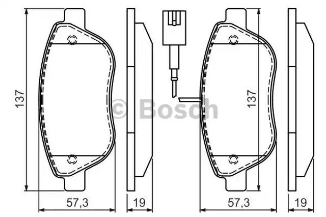 Тормозні колодки 0986494464 BOSCH