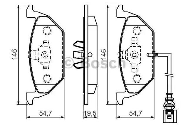 Тормозні колодки 0986494524 BOSCH