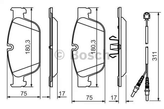 Колодки передні 0986494526 BOSCH