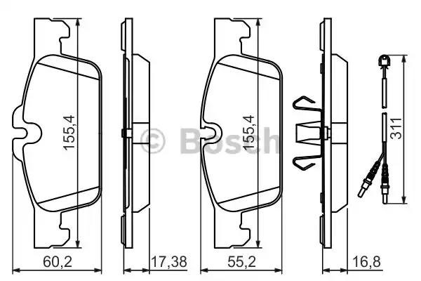 Дискові гальма 0986494527 BOSCH