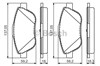 Колодки гальмівні передні, дискові 0986494564 BOSCH