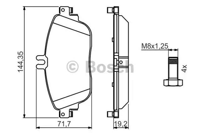 Дискові гальма 0986494662 BOSCH