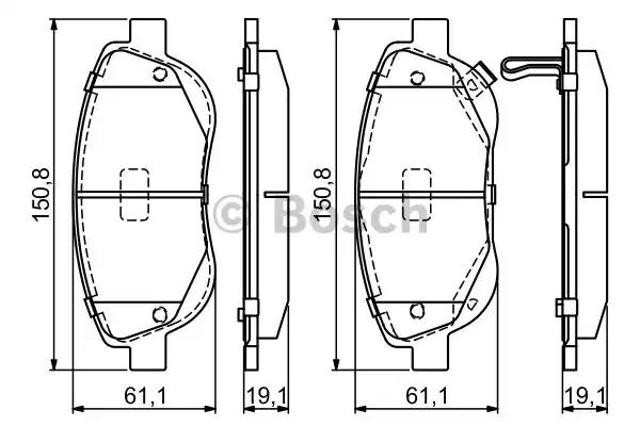 Колодки передні 0986494682 BOSCH