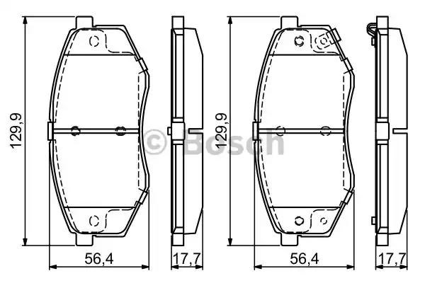 Гальмівні колодки 0986494692 BOSCH