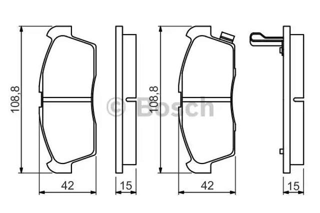 Гальмівні колодки 0986494700 BOSCH
