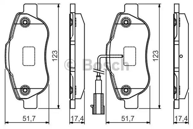 Передні гальмівні колодки Fiat 500
