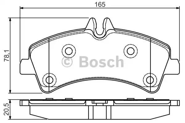 Задні колодки 0986495099 BOSCH