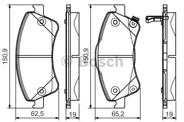 Дискові гальма 0986495106 BOSCH
