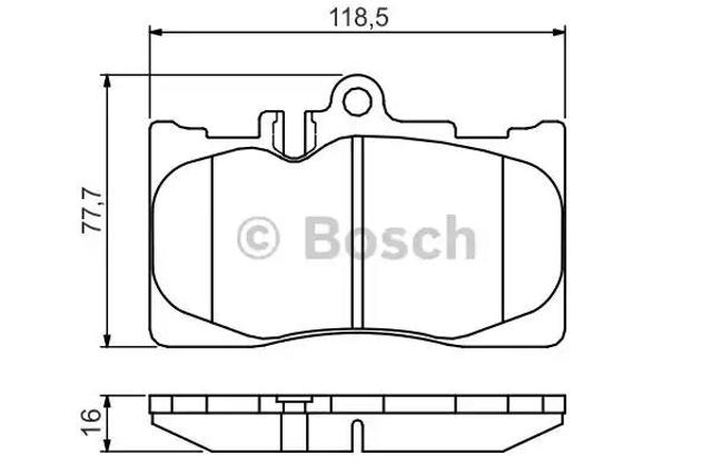 Гальмівні колодки 0986495138 BOSCH