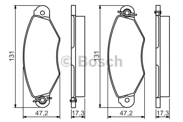 Колодки передні 0986495235 BOSCH