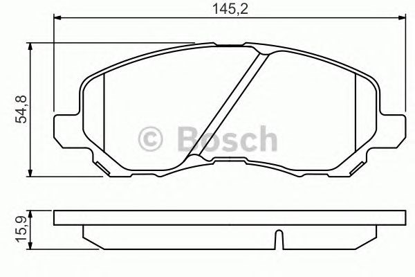 Дискові гальма 0986495253 BOSCH