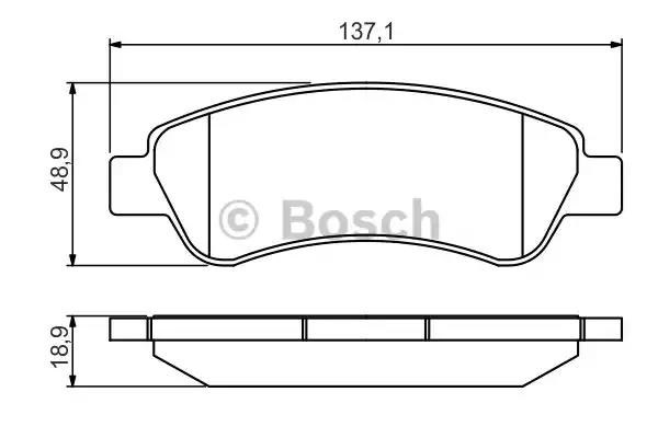Колодки гальмівні задні, дискові 0986495254 BOSCH
