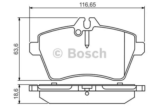 Колодки передні 0986495273 BOSCH