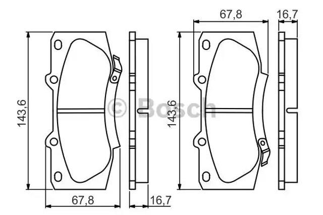 Тормозні колодки 0986495352 BOSCH