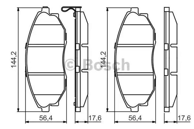 Дискові гальма 0986495353 BOSCH