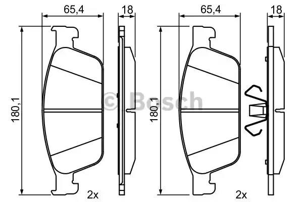 Дискові гальма 0986495388 BOSCH