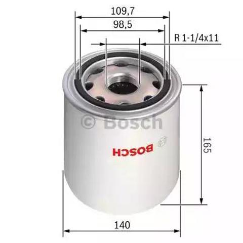 Фільтр осушувача повітря (вологомастиловідділювача) (TRUCK) 0986628252 BOSCH