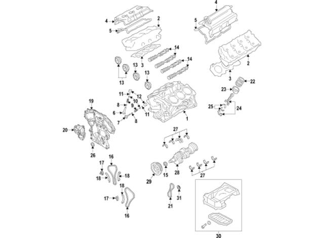 Вкладиші коленвала, шатунні, комплект, 1-й ремонт (+0,25) 121505CA0A NISSAN