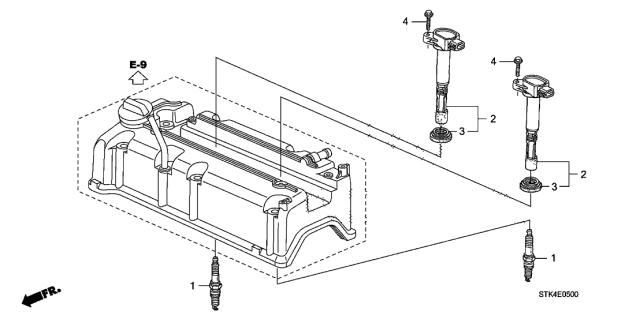 Свічка запалювання 12290RWCA01 HONDA