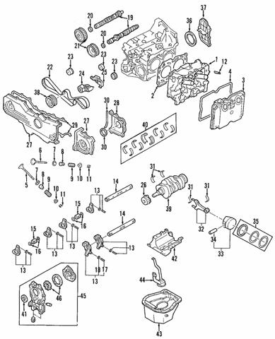 Кронштейн натягувача ременя ГРМ 13156AA052 SUBARU