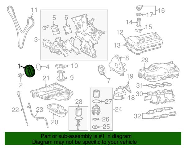 Шків колінвала 1347031014 TOYOTA