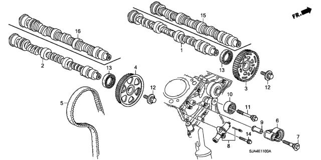 ГРМ ремінь 14400RCAA01 HONDA