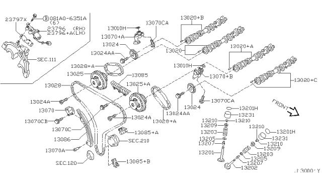 Прокладка передньої кришки двигуна, сальник ПНВТ 150665E510 NISSAN