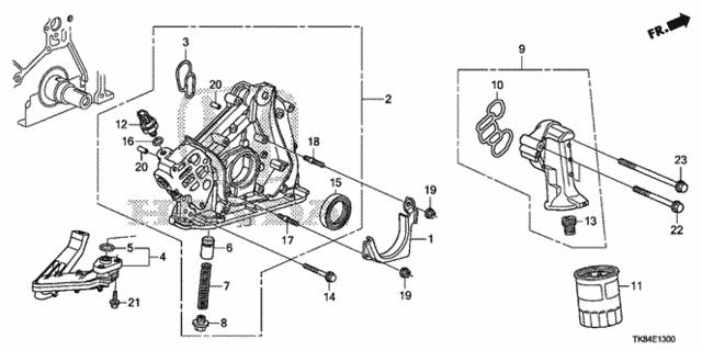 Прокладка адаптера маслянного фільтра 15221RYEA01 HONDA