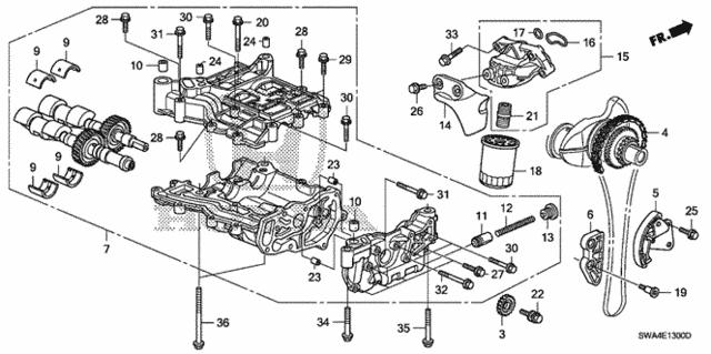 Прокладка маслозабірника 15312RZA003 HONDA