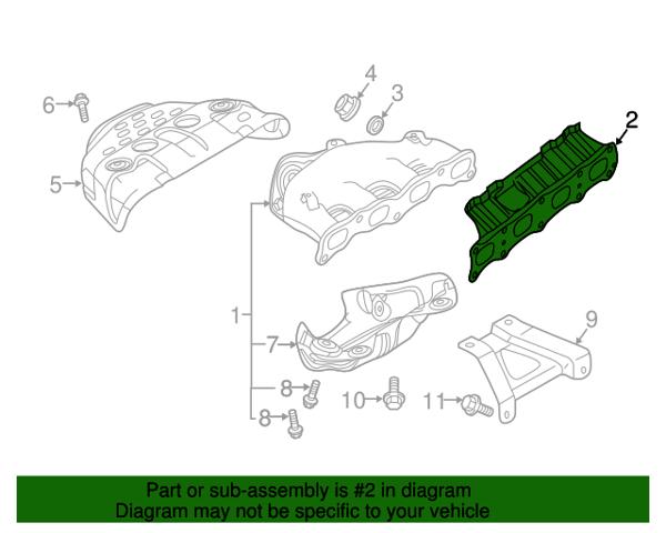 Прокладка випускного колектора 1555A560 MITSUBISHI