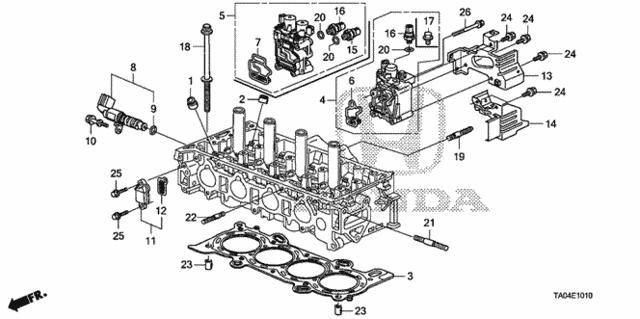 Прокладка регулятора фаз газорозподілу 15815R41L01 HONDA
