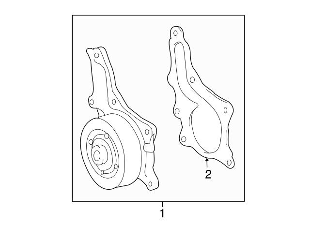 Прокладка водяної помпи 1627136010 TOYOTA