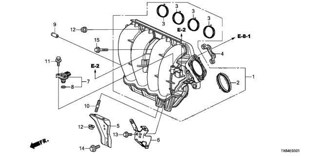 Прокладка впускного колектора 17115R40A01 HONDA