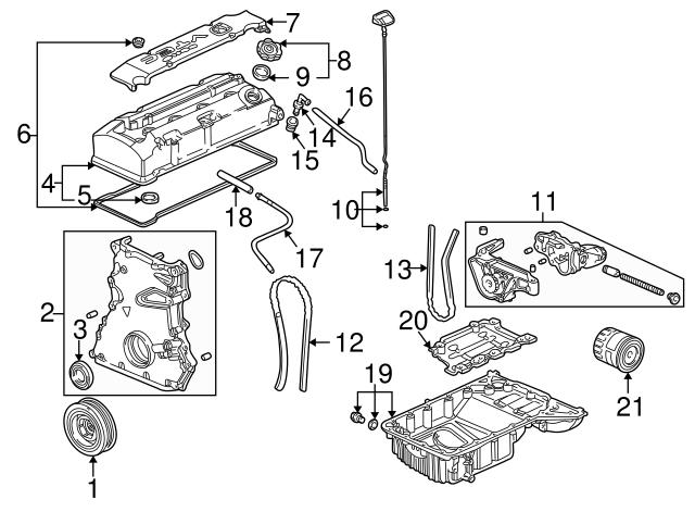 Прокладка клапана вентиляції картера 17139PK1000 HONDA