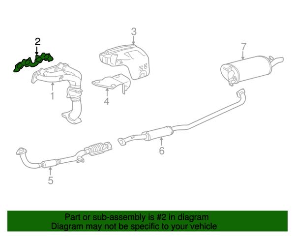 Прокладка випускного колектора 1717374040 TOYOTA