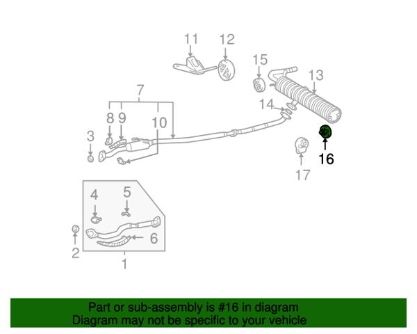Подушка кріплення глушника 1756546040 TOYOTA