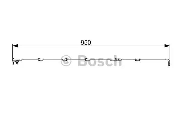 Датчик зносу гальмівних колодок, задній 1987473564 BOSCH