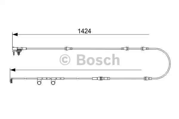 Сигналізатор знос гальмівних колодок 1987473581 BOSCH
