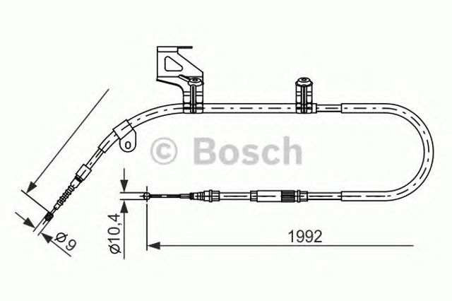 Трос ручника задній лівий 1987477244 BOSCH
