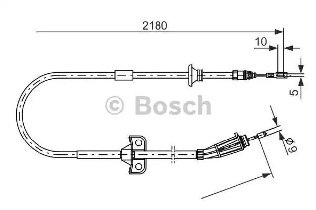 Гальмо стоянкове 1987477248 BOSCH
