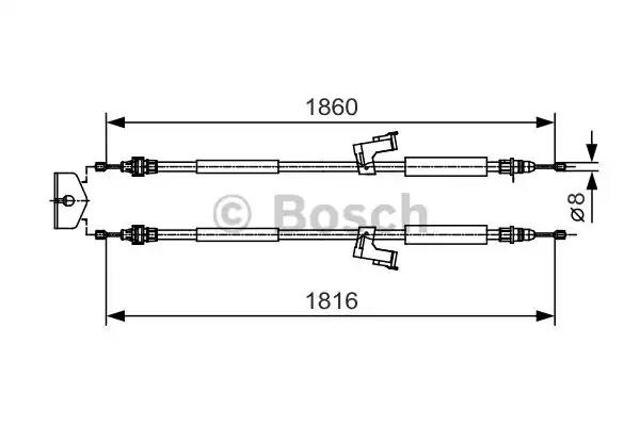 Гальмо стоянкове 1987482019 BOSCH