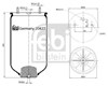 Ресора пневматичної підвіски 20422 FEBI