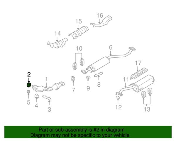 Прокладка штанів 206958H310 NISSAN